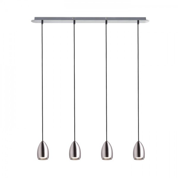 Levně RED R12084 BABADES IV závěsná matný nikl 230V GU10 4x50W - RED - DESIGN RENDL