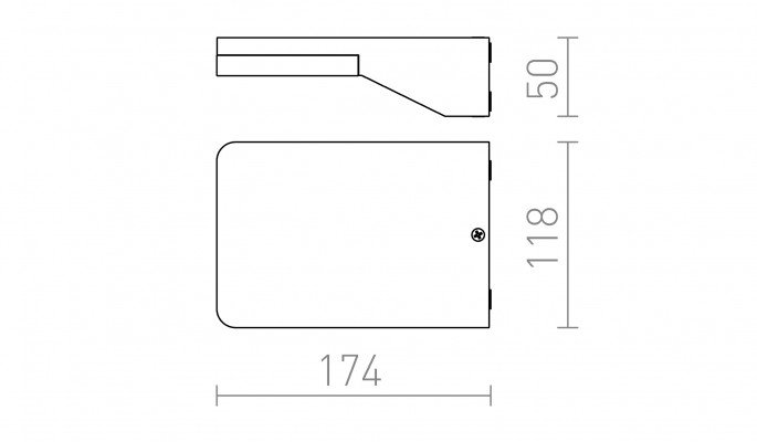 RED R11946 VIRGO nástěnná antracitová 230V LED 9W IP65 3000K - RED - DESIGN RENDL (obrázek 6)