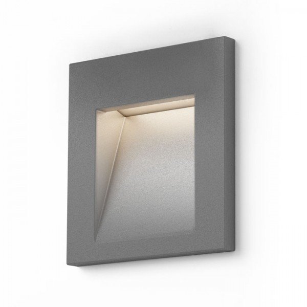 RED R12014 TESS SQ zápustná stříbrnošedá 230V LED 3W IP54 3000K - RED - DESIGN RENDL