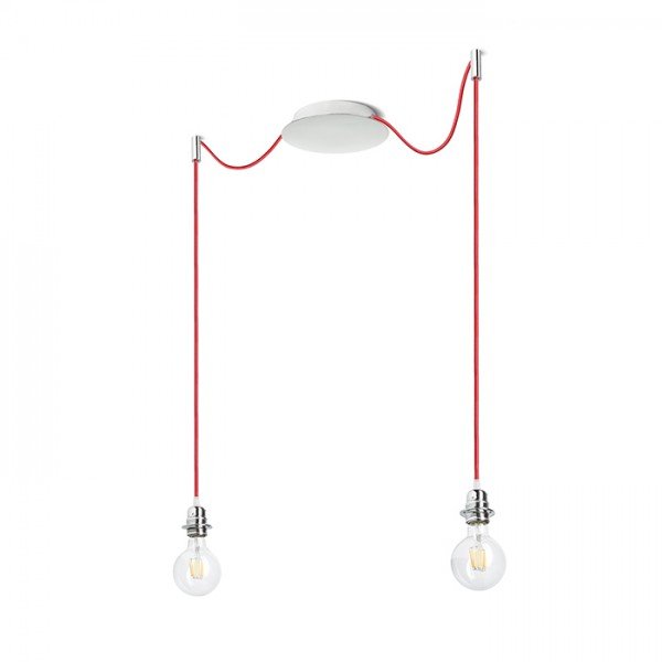 Levně RED R11784 KOMBIX 2 závěsná sada CHZ+ČEK+CHO 230V E27 2x28W - RED - DESIGN RENDL