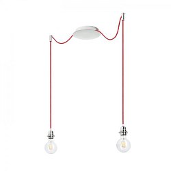 Obrázek pro produkt KOMBIX 2 závěsná sada CHZ+ČEK+CHO  230V E27 2x28W - RED - DESIGN RENDL