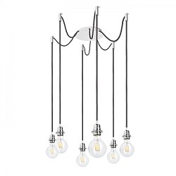 Obrázek pro produkt KOMBIX 6 závěsná sada BZ+ČK+CHO  230V E27 6x28W - RED - DESIGN RENDL