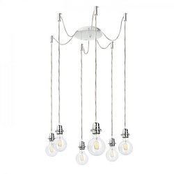 Obrázek pro produkt KOMBIX 6 závěsná sada CHZ+TK+CHO  230V E27 6x28W - RED - DESIGN RENDL