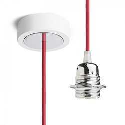 Obrázek pro produkt HEX závěsná sada BZ+ČEK+CHO+CHK1 230V E27 28W - RED - DESIGN RENDL