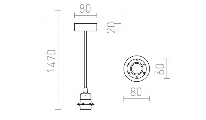RED R11917 HEX závěsná sada BZ+BK+CHO+CHK1 230V E27 28W - RED - DESIGN RENDL (obrázek 6)