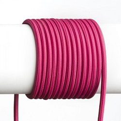 Obrázek pro produkt FIT textilní kabel 3X0,75 1bm fuchsiová - RED - DESIGN RENDL