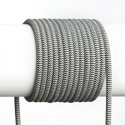Obrázek pro produkt FIT textilní kabel 3X0,75 1bm černá/bílá - RED - DESIGN RENDL