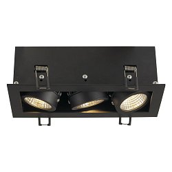 Obrázek pro produkt KADUX LED III matná černá 230V/350mA LED 9W 38° 3000K - BIG WHITE (SLV)