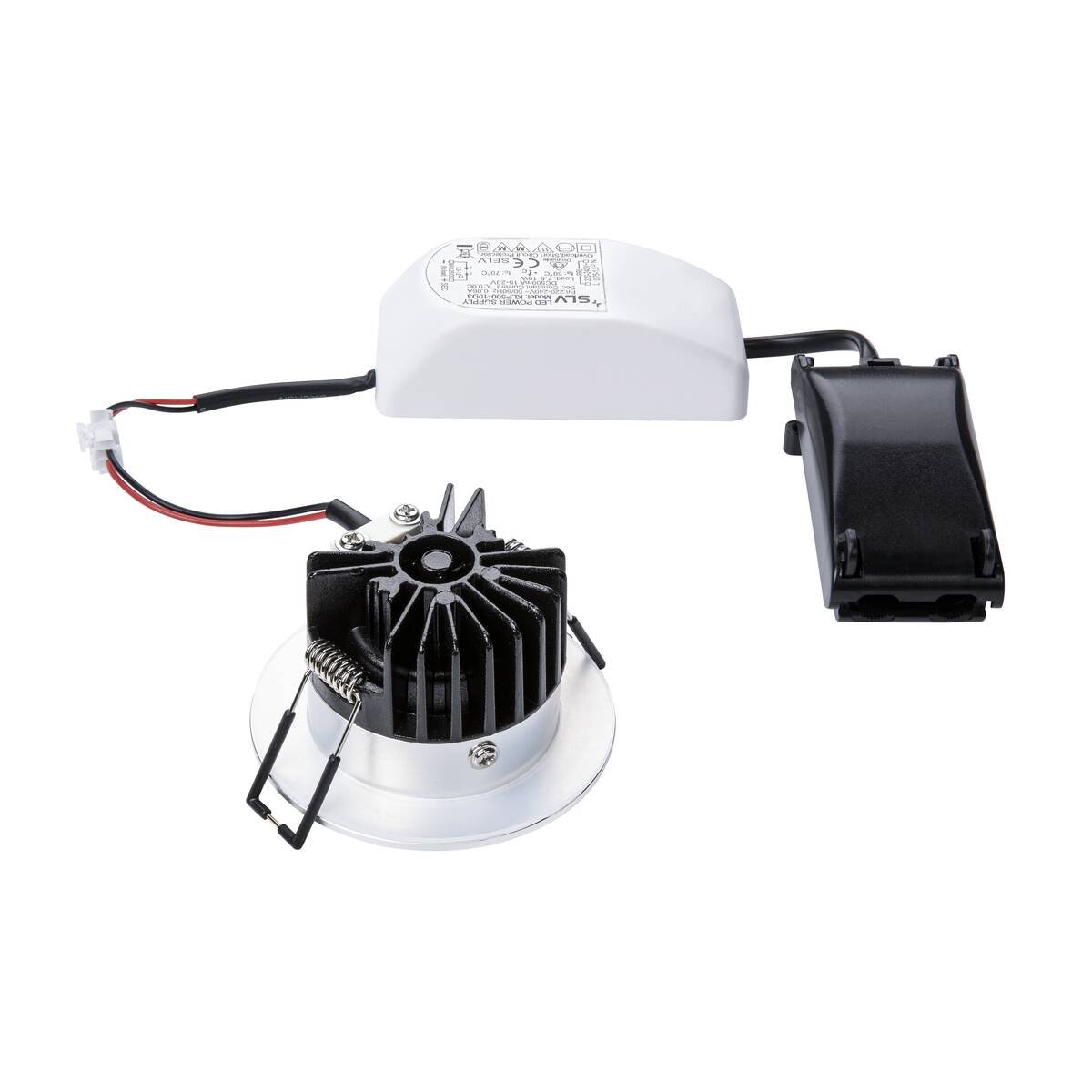 LA 114426 PATTA-I zápustná kartáč. hliník kruhová 230V/500mA LED 9W 38° IP65 3000K - BIG WHITE (SLV) (obrázek 3)
