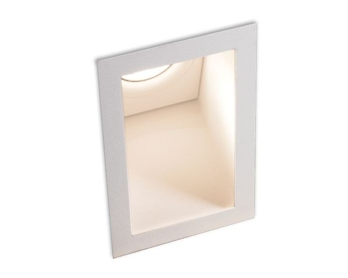 KHL K51200.01.WR.WH-WH.GU Zápustné svítidlo FOCUS bílé max.50W 130mm hranaté - KOHL-Lighting (starý kód: KHL K50100.W.GU)