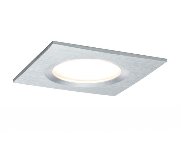 P 93895 Zápustné svítidlo LED Coin Slim IP44 hranaté 3x 6W 3x 470lm 2700K hliník 3ks stmívatelné - PAULMANN (obrázek 4)