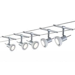 Obrázek pro produkt Lankový systém Sheela matný chrom max. 5x 10W GU5,3 - PAULMANN