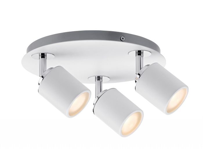 P 66719 Spotové svítidlo Tube bílá/chrom max.3x10W GU10 IP44 - PAULMANN (obrázek 2)