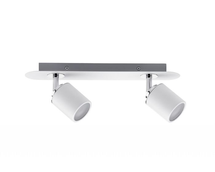 P 66718 Spotové svítidlo Tube bílá/chrom max.2x10W GU10 IP44 - PAULMANN