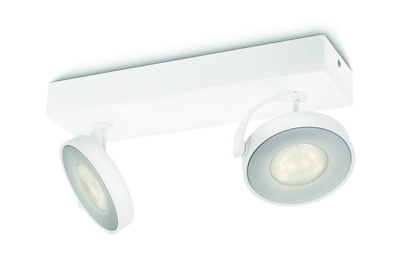PH 53172/31/P0 LED WarmGlow Bodové svítidlo Philips Clockwork 53172/31/P0 bílé 2200K-2700K 2x4,5W - PHILIPS (915005306001)