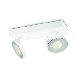 LED WarmGlow Bodové svítidlo Philips Clockwork 53172/31/P0 bílé 2200K-2700K 2x4,5W - PHILIPS (915005306001) Obrázek pro produkt LED WarmGlow Bodové svítidlo Philips Clockwork 53172/31/P0 bílé 2200K-2700K 2x4,5W - PHILIPS (915005306001)