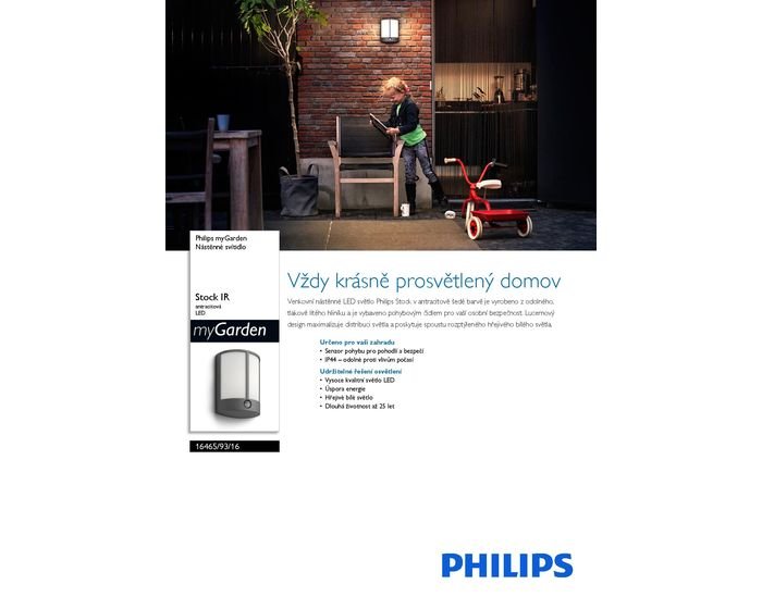 PH 16465/93/16 Stock SVÍTIDLO VENKOVNÍ 16465/93/16 - Philips (915005194501) (obrázek 3)
