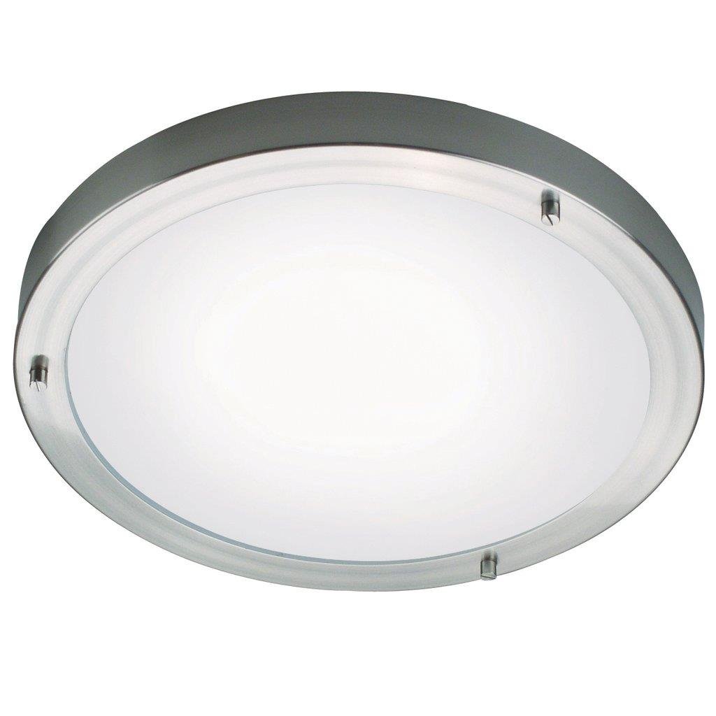 NOR 25316132 Stropní svítidlo Ancona Maxi E27 2x40W E27 kartáč. ocel opál - NORDLUX