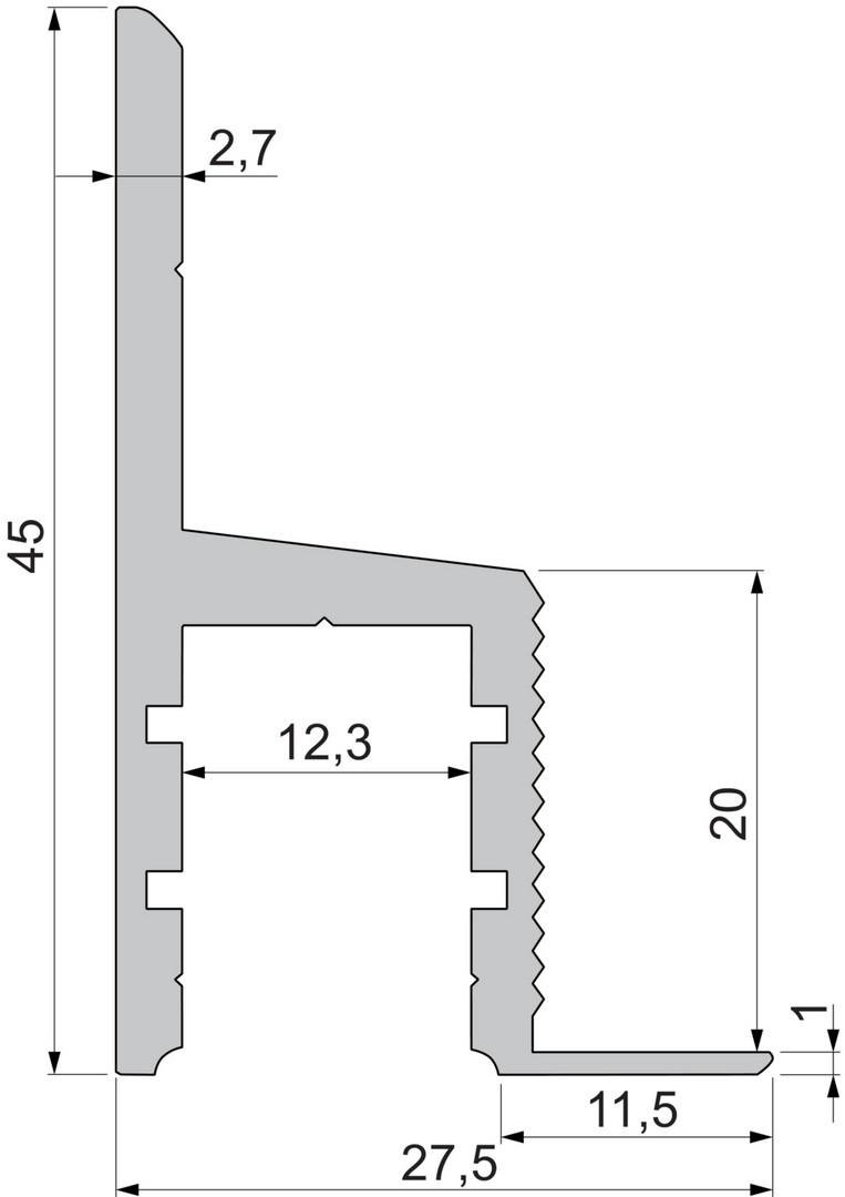 IMPR 975485 Profil pro sádrokarton - stropní s klenbou EL-03-10 2,5m bílý - DEKOLIGHT (obrázek 3)
