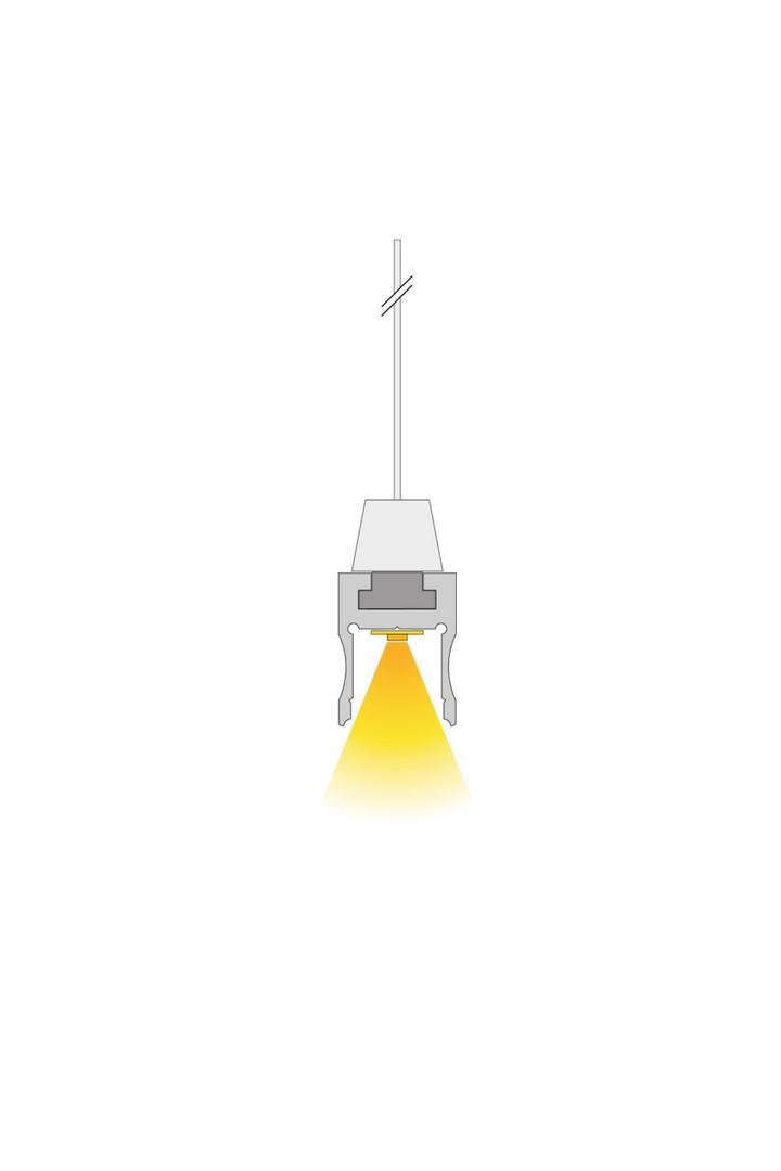 IMPR 970231 Drážkový profil tvar U- vysoký AU-03-12 2m - DEKOLIGHT (obrázek 3)