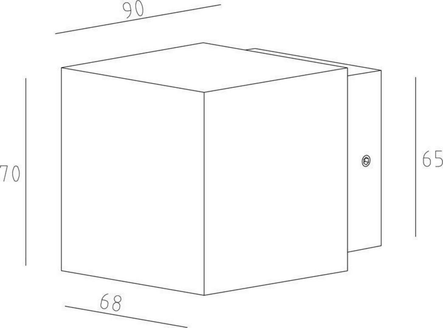 IMPR 731029 Nástěnné svítidlo Cubodo II Single DG Mini - DEKOLIGHT (obrázek 3)