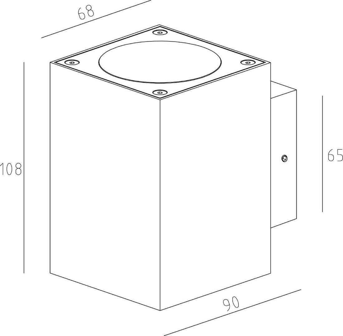 IMPR 731030 Nástěnné svítidlo Cubodo II Double DG Mini - DEKOLIGHT (obrázek 3)