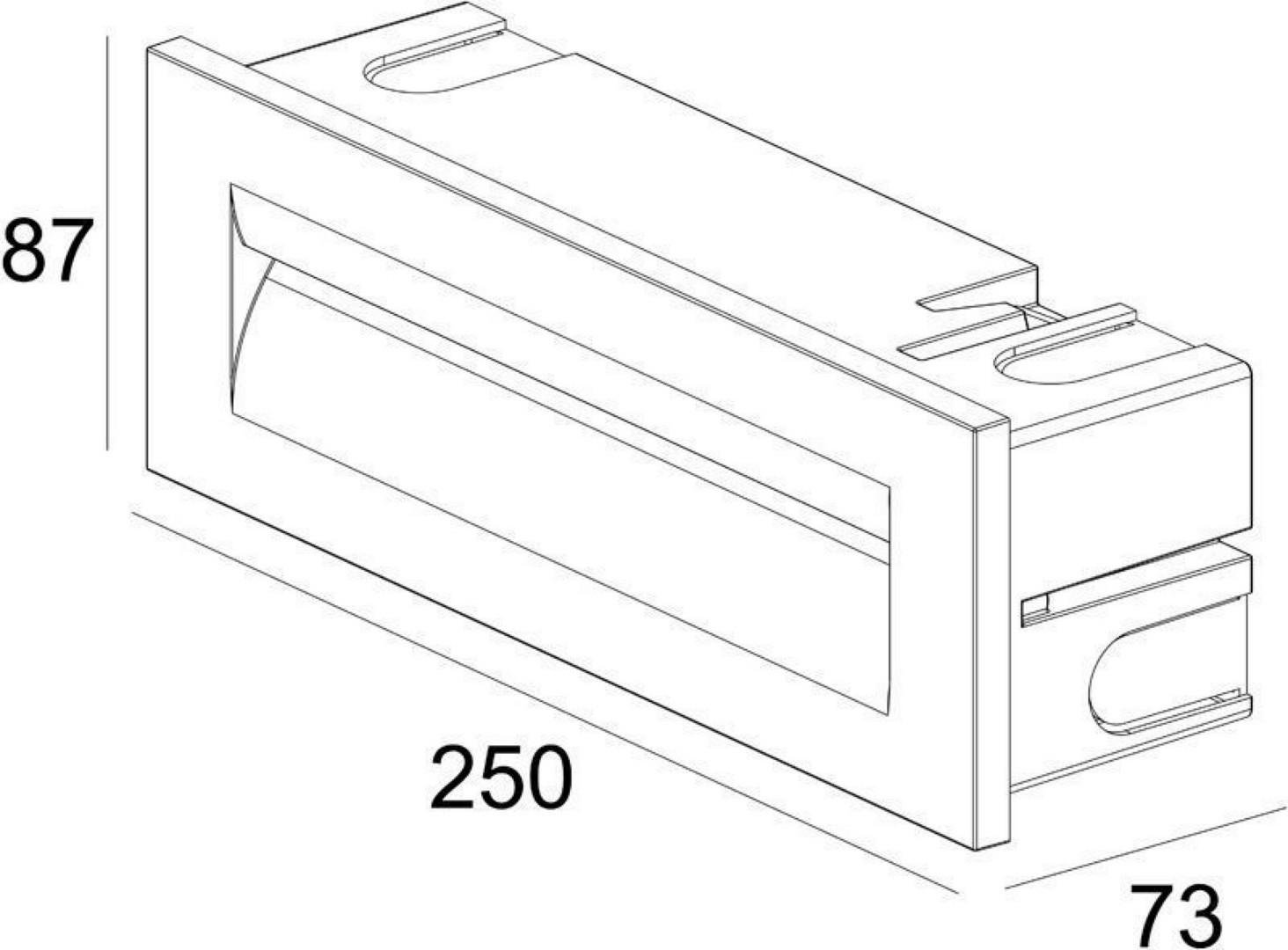 IMPR 763012 Nástěnné zápustné svítidlo Yvette III bílé 8,4W - DEKOLIGHT (obrázek 4)