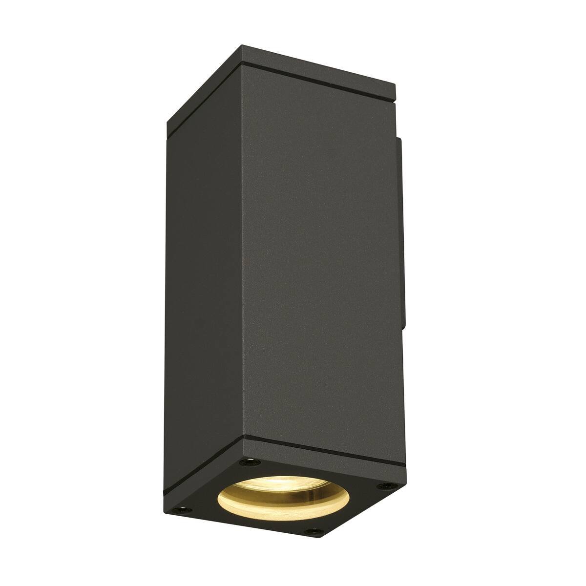 LA 229525 Nástěnné svítidlo THEO WALL OUT, hranaté, antracit, GU10, max. 35 W - BIG WHITE (SLV)