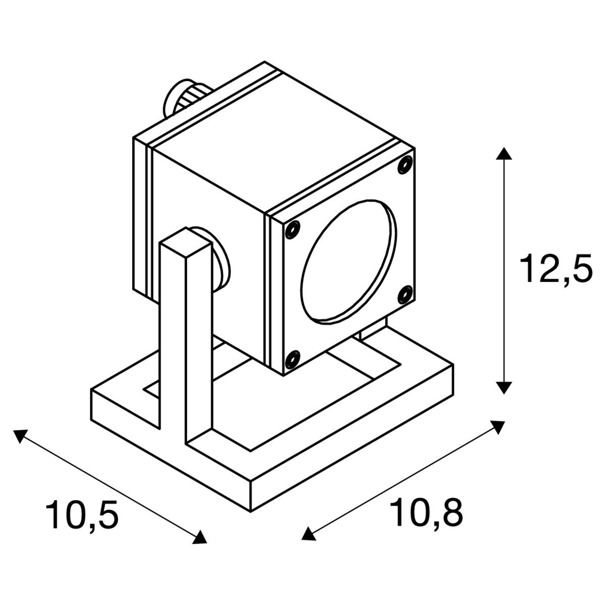 LA 132835 Podlahové svítidlo CUBIX I, GU10, úsporná žárovka, max. 25 W - BIG WHITE (SLV) (obrázek 4)