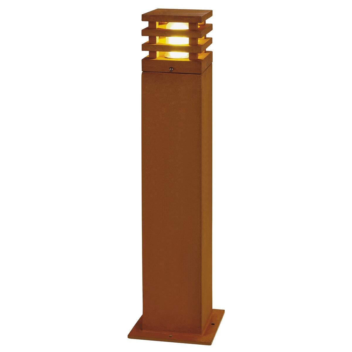 LA 233437 Venkovní svítidlo RUSTY 70 LED SQUARE, rezavé železo, LED 3000K - BIG WHITE (SLV)