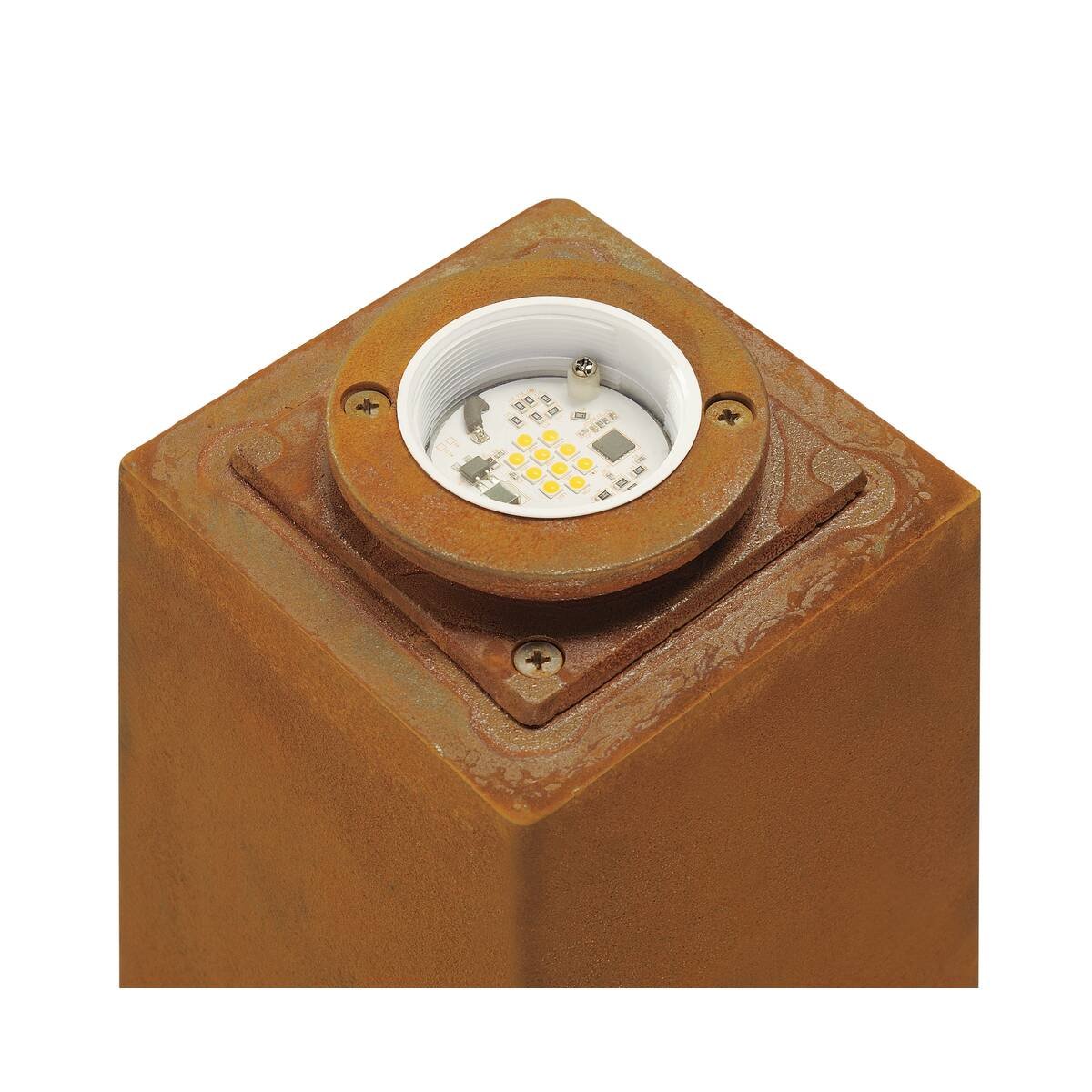 LA 233437 Venkovní svítidlo RUSTY 70 LED SQUARE, rezavé železo, LED 3000K - BIG WHITE (SLV) (obrázek 3)