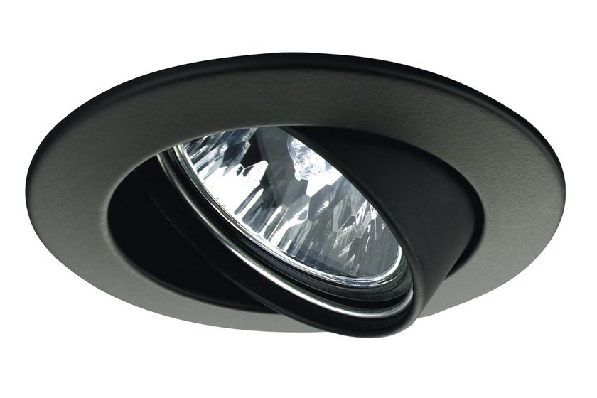 P 17951 Zápustné svítidlo Premium výklopné max.50W 12V 51mm černá/hliník - PAULMANN