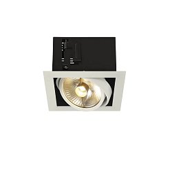 Obrázek pro produkt KADUX 1 ES111, svítidlo typu downlight, hranaté, bílé matné, max. 75 W - BIG WHITE (SLV)