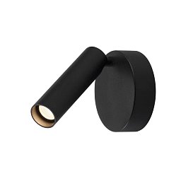 Obrázek pro produkt KARPO 30 jednoduché bodové svítidlo, nástěnné a stropní svítidlo, kulaté, černé, 7,5 W LED, 3000K - BIG WHITE (SLV)