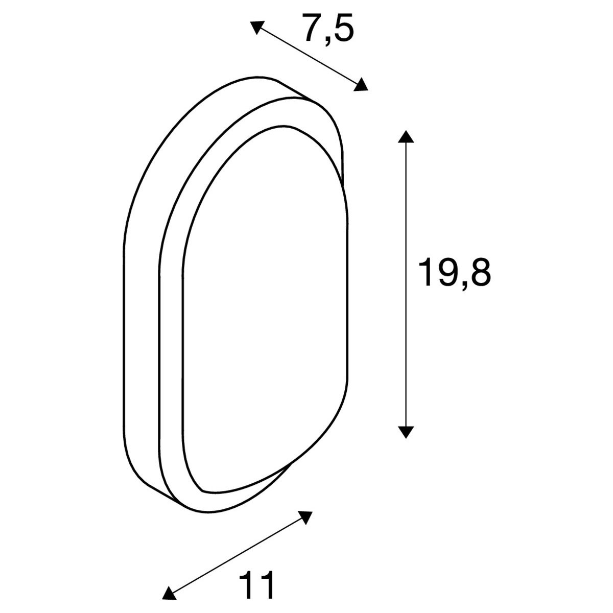 LA 229935 Nástěnné a stropní svítidlo TERANG 2, oválné, antracit, 3000K, IP44 - BIG WHITE (SLV) (obrázek 6)