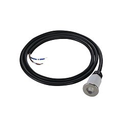 Obrázek pro produkt Zapuštěné podlahové svítidlo DASAR LED MINI, kruhové, nerezová ocel 316, 2 W, 3000K, 12–24 V, IP67 - BIG WHITE (SLV)