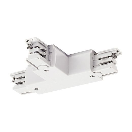 LA 175141 Spojka T pro 3fáz. přípojnici S-TRACK, země, verze R, bílá - BIG WHITE (SLV)