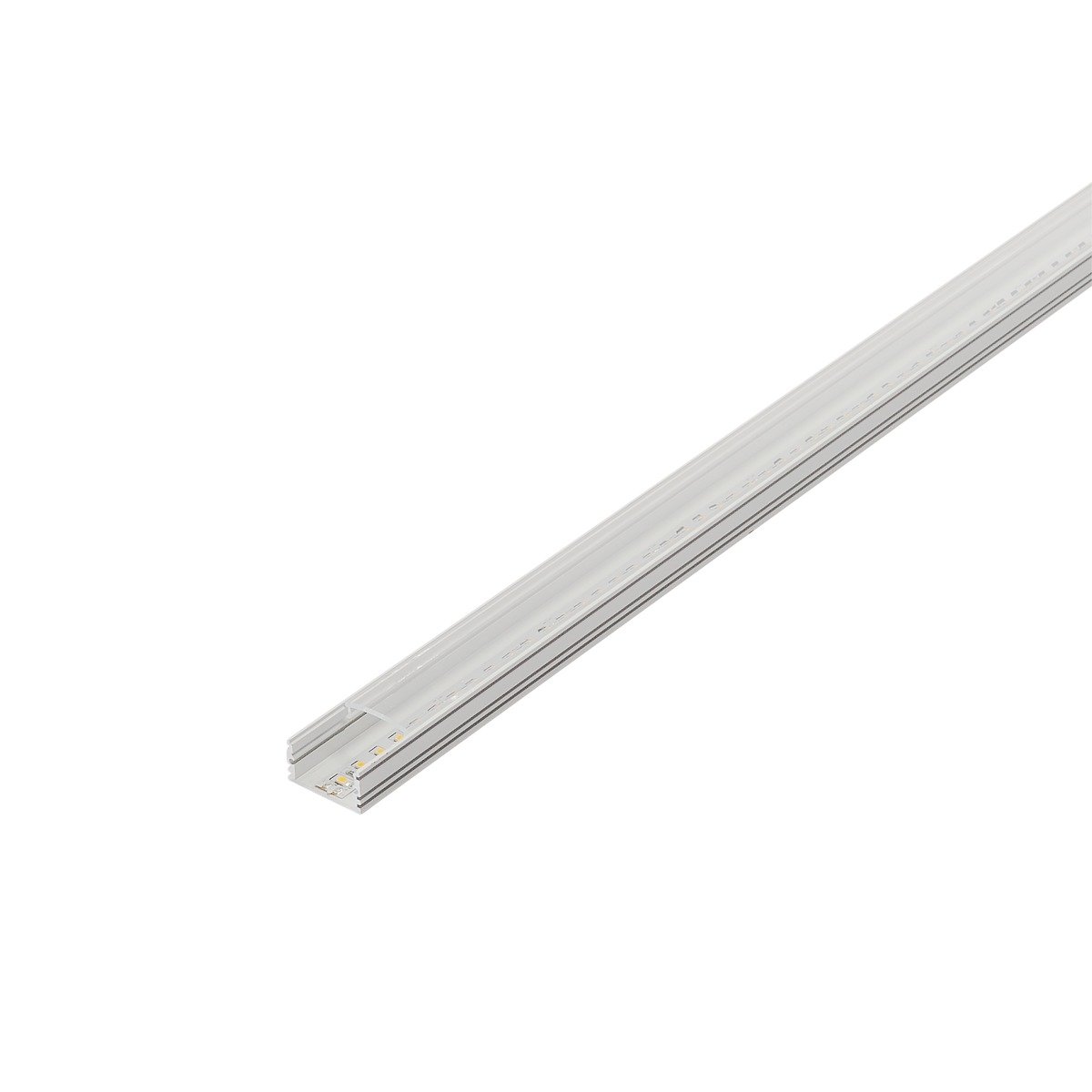 LA 214350 GLENOS kryt 200 pro lineární profil 2713, 2 m, čirý - BIG WHITE (SLV) (obrázek 2)