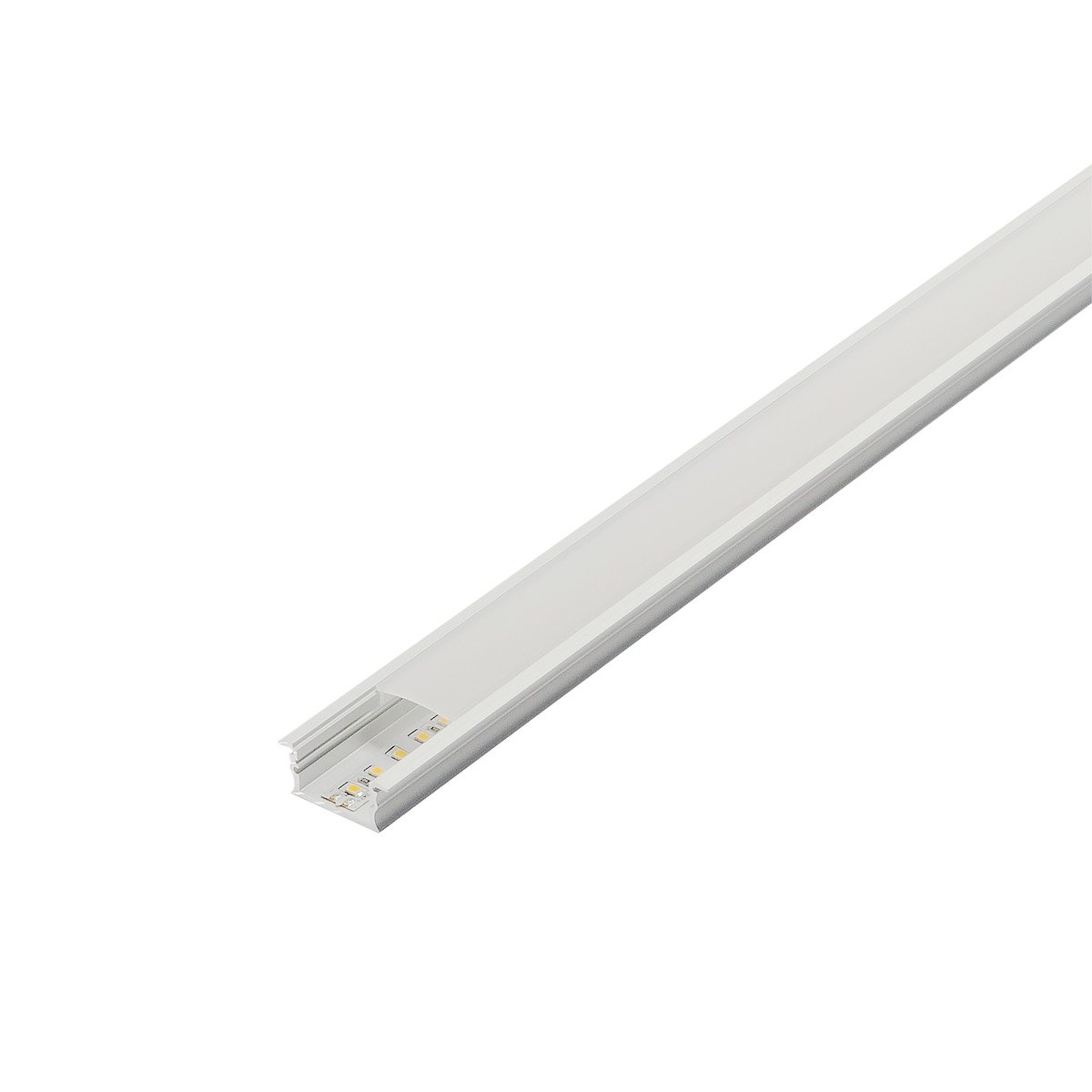 LA 214351 GLENOS kryt 200 pro lineární profil 2713, 2 m, satinovaný - BIG WHITE (SLV) (obrázek 2)