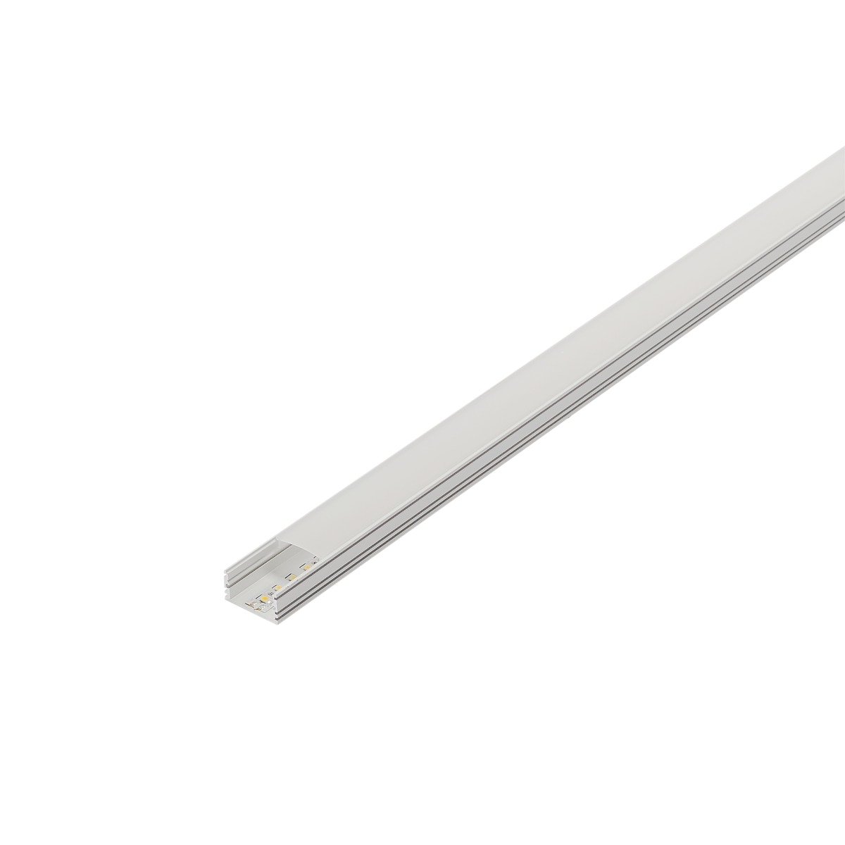 LA 214351 GLENOS kryt 200 pro lineární profil 2713, 2 m, satinovaný - BIG WHITE (SLV) (obrázek 3)