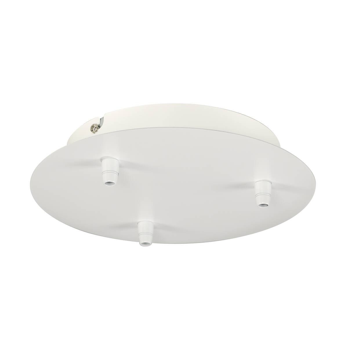 LA 132611 Stropní rozeta, 3 výstupy, kulatá, bílá, včetně odlehčovacích profilů - BIG WHITE (SLV)