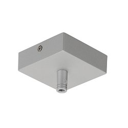 Obrázek pro produkt Stropní rozeta GLENOS, stříbrná, 8,5x8,5x2,7 cm, s odlehčovacím profilem - BIG WHITE (SLV)