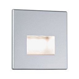 Obrázek pro produkt LED vestavné svítidlo do zdi Edge Quadro hranaté 8x8cm 1,1W 230V 2700K matný chrom - PAULMANN