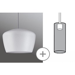 Obrázek pro produkt URail 2Easy stínidlo Pom bílá matná max. 20W kov - PAULMANN