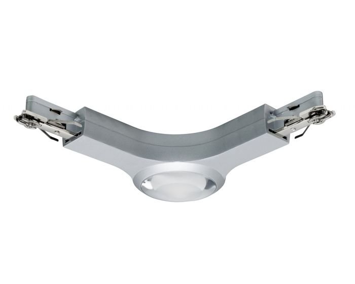 P 95485 URail LED L-spojka 5,8W, 2700K, 501lm matný chrom stmívatelná - PAULMANN