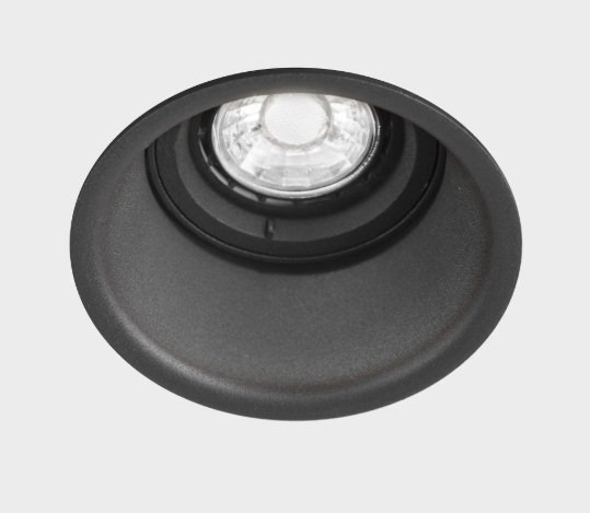 KHL K50112.01.RF.BK-BK.GU Zápustné svítidlo OZONE černé max.50W Ø90mm kulaté - KOHL-Lighting (starý kód: KHL K50112.BK.GU)