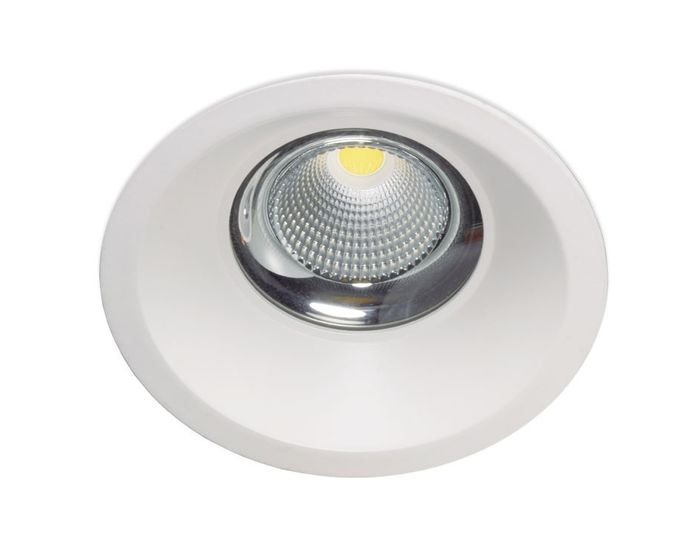 KHL K50300.01.RF.WH-WH.40.ST.8.40 Zápustné svítidlo DARA bílé LED 7W 4000K Ø100mm kulaté - KOHL-Lighting (starý kód: KHL K50300.W.4K)