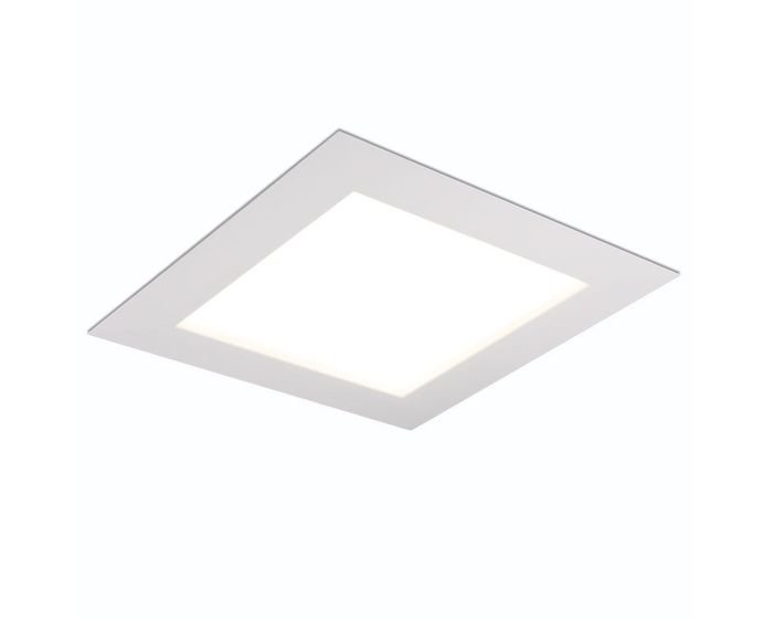 KHL K51703.01.RF.WH-WH.OP.ST.8.40 Zápustné svítidlo DISC hranaté bílé LED 8W 4000K 120x120mm hranaté - KOHL-Lighting (starý kód: KHL K50210.W.4K)