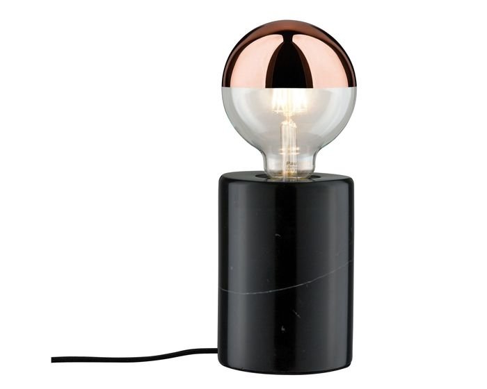 P 79600 Stolní lampa Neordic Nordin černá / mramor - PAULMANN
