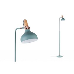 Obrázek pro produkt Stojací lampa Neordic Juna zelená / měď / dřevo - PAULMANN